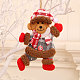 Hängende Ornamente für Weihnachtsbärenpuppe aus Stoff BEAR-PW0001-77B-1