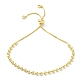 Langlebige runde Perlenschieber-Armbänder aus vergoldetem Messing für Damen und Herren BJEW-E089-01G-02-1