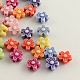 Perles en acrylique de style artisanal MACR-Q157-M31-1