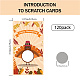 CRASPIRE 120 Sets Scratch Off Cards with Scratch Off Stickers Thanksgiving Funny Scratch Cards and Stickers DIY Coupon Cards DIY-CP0006-92F-2
