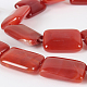 Natural Gemstone Red Agate Rectangle Bead Strands G-E229-06A-1