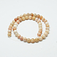 Natural Yellow Sunstone Round Bead Strands G-O039-18-6mm-3