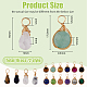 SUPERFINDINGS 16Pcs 16 Styles Mixed Gemstone Pendants FIND-FH0006-91-2