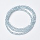 Chapelets de perles en verre électroplaqué EGLA-P018-2mm-PL-A06-2