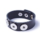 Leather Snap Bracelet Making X-AJEW-R014-3-2