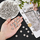 300 Stück Messing-Strass-Cabochons&nbsp;FIND-FH0016-69-3