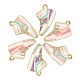 30шт 3 цвета сплава эмали обувь подвески PALLOY-CJ0002-05-1