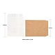 100 pièces 2 couleurs sacs en papier kraft blanc et marron CARB-LS0001-04-4