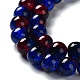 Spray Painted Crackle Glass Beads Strands CCG-Q002-10mm-12-2