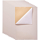 BENECREAT 20PCS Velvet (Ivory) Fabric Sticky Back Adhesive Felt A4 sheet (21cm x 30cm / 8.3