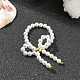 Anelli da dito da donna con perle di conchiglia a forma di bowknot RJEW-TA00098-3