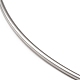 304ステンレス鋼ネックレス  ミニマリズムの硬いネックレス  取り外し可能なビーズ付き  ステンレス鋼色  内径：5-7/8インチ（15cm） NJEW-F312-01P-3