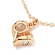 Наборы ожерелий с подвесками в форме сердца из сплава NJEW-B081-05-4
