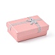 Valentines Tag Frau Geschenke Pakete Karton Schmuck-Set-Boxen mit Bowknot und Schwamm im Inneren CBOX-R013-4-4