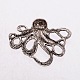 Tibetan Style Alloy Octopus Cabochons X-TIBEP-A15656-AS-NR-2