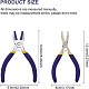 Benecreat 2 pz pinza a doppia mascella in nylon set pinze per formare fili con ganasce trasparenti e blu per progetto di fabbricazione artigianale di perline PT-BC0002-23-2