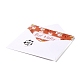 長方形の紙のグリーティングカード  長方形の封筒とフラットラウンドい粘着紙ステッカー付き  イースターの日の結婚式の誕生日の招待カード  花柄  110x160x1mm DIY-C025-05-3