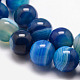 Natural Striped Agate/Banded Agate Bead Strands G-K166-13-6mm-4