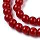 Chapelets de perles en verre opaque de couleur unie GLAA-T032-P4mm-10-3