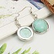 Fashion Synthetic Turquoise Earrings EJEW-E003-8-2