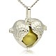 Серебряные медные подвески в форме сердца KK-J241-01S-1