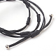 Cowhide Leather Cord Wrap Bracelets BJEW-JB03882-3