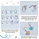Arricraft 72 crochets de boucles d'oreilles en acier inoxydable STAS-AR0001-38-4