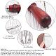 PH Pandahall 10 Packung Lederkantenabschräger Lederschneide-Abschrägungsschälwerkzeug Handleder-Nutwerkzeug für Lederhandwerksarbeiten (U-förmig). TOOL-PH0017-15-4