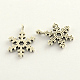 Christmas Snowflake Tibetan Style Zinc Alloy Pendants TIBEP-Q033-99-1