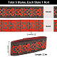 PandaHall Elite 11.5M 5 Style Ethnic Style Polyester Ribbon OCOR-PH0002-36-2