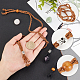 SUNNYCLUE 2Pcs 2 Colors Adjustable Braided Waxed Cord Macrame Pouch Necklace Making MAK-SC0001-11-3