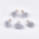 Faux Mink Fur Tassel Pendant Decorations FIND-T050-04-1