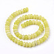 Chapelets de perles en jade citron naturel G-O162-06-5x8mm-2