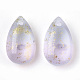 Two Tone Transparent Spray Painted Glass Charms X-GLAA-T017-02-B03-2