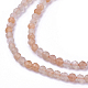 Chapelets de perles de sunstone naturelle naturelles G-F619-02-2mm-3