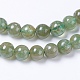Perles d'apatite verts naturels brins G-F568-208-6mm-3