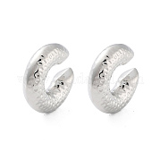 Серьги-каффы в форме пончика из латуни EJEW-Q811-41P