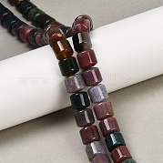 Природного индийского агата бисер нитей G-G275-D02-10x10mm