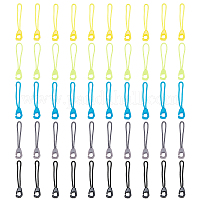 WADORN 11pcs 11 colors Leather Zipper Pull Tabs 