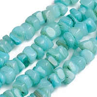 Natural Freshwater Shell Beads Strands, Heishi Beads, Flat Round