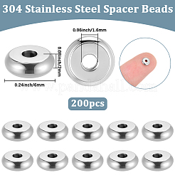 304 Edelstahlperlen&nbsp;STAS-BBC0009-89A