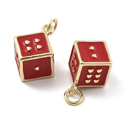 Латунь эмаль подвески&nbsp;KK-U060-33G-01