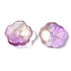 Perle di vetro verniciate a spruzzo trasparente&nbsp;GLAA-Q089-003-G003