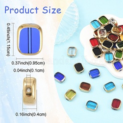 40шт 8 цвета прозрачные бусины лэмпворк ручной работы&nbsp;LAMP-YW0004-31