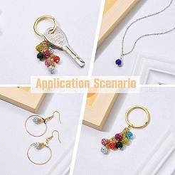 24 pendentif strass en argile polymère fait à la main&nbsp;PALLOY-SW0026-01
