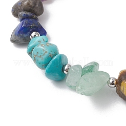 Браслеты из бусин с натуральными и синтетическими драгоценными камнями&nbsp;BJEW-JB12532-01