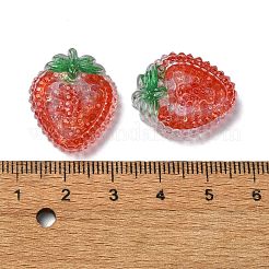 Cabochon decoden in resina epossidica trasparente con frutta&nbsp;CRES-I030-23J