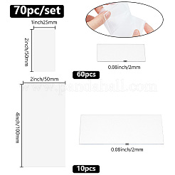 70 piastra acrilica trasparente in 2 stili&nbsp;DIY-GO0001-34