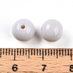Непрозрачные однотонные стеклянные бусины&nbsp;X1-GLAA-N007-8mm-A08