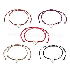 Латунные плетеные браслеты из бисера&nbsp;BJEW-JB12721